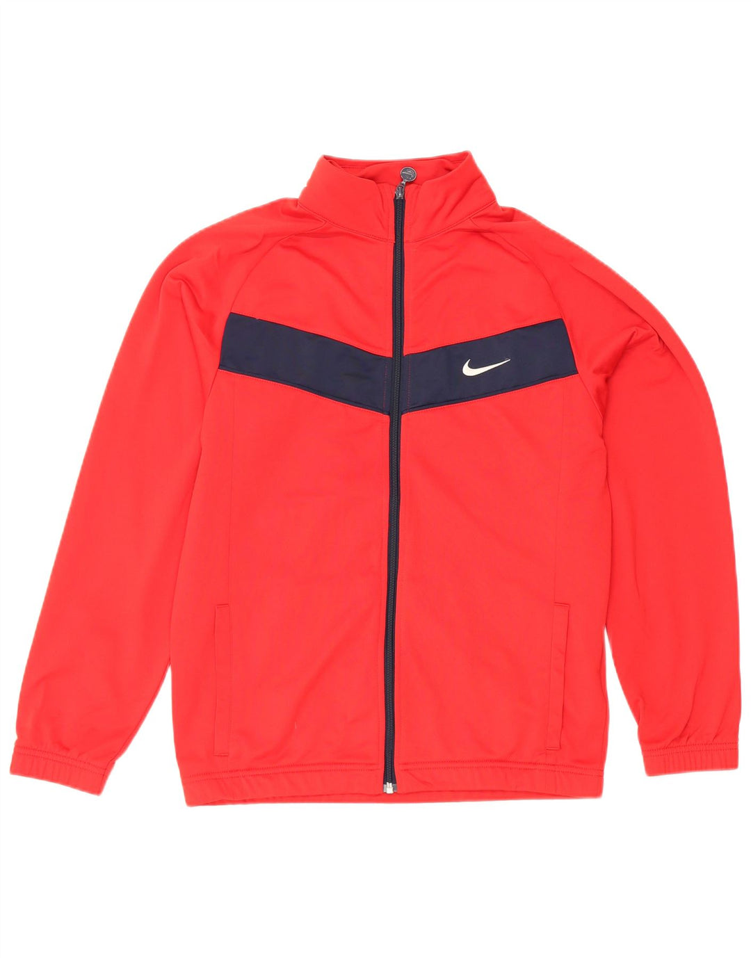 Спортивный костюм Nike для мальчиков, верхняя куртка 13–14 лет, XL, красный полиэстер с цветными блоками