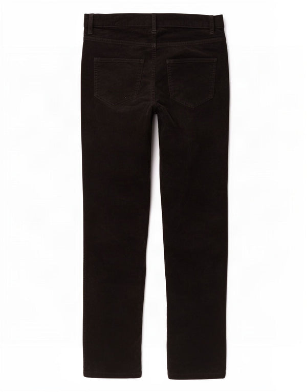 Marks & Spencer Womens Slim Corduroy Trousers UK 16 Large W36 L28 Black