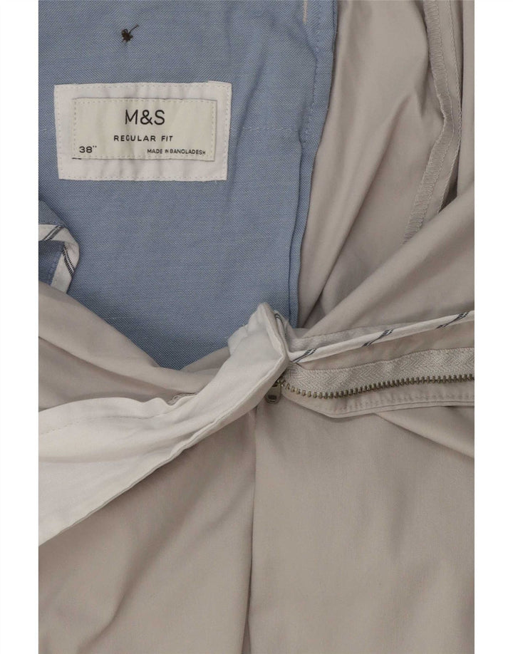 Мужские брюки чиносы Marks & Spencer W38 L29 серые, хлопковые