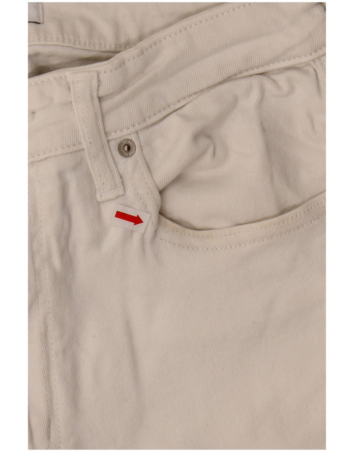 CALVIN KLEIN Женские укороченные джинсы W30 L24 Белый хлопок