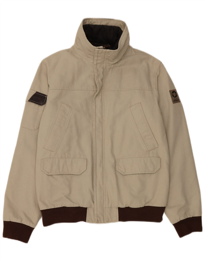 Мужская куртка-бомбер Murphy & Nye Sailmakers UK 42 XL, серый хлопок с цветными блоками