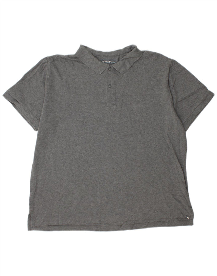Мужская рубашка-поло EDDIE BAUER 2XL, серый хлопок