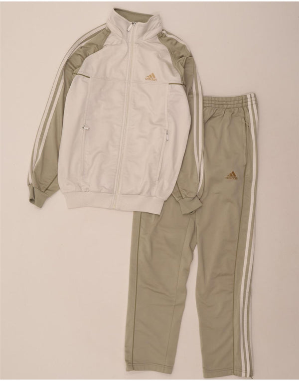 Мужской спортивный костюм Adidas с графическим рисунком UK 32/34 XS, зеленый полиэстер с цветными блоками