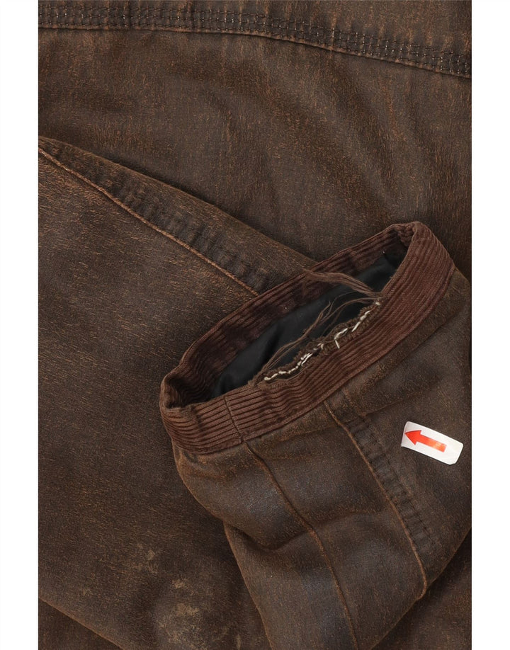 Мужская куртка из вощеного хлопка WHITE STUFF UK 40, большой размер, коричневый хлопок