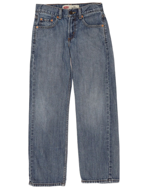 Прямые джинсы свободного кроя Levi's Boys 550 11–12 лет W26 L26, синий хлопок