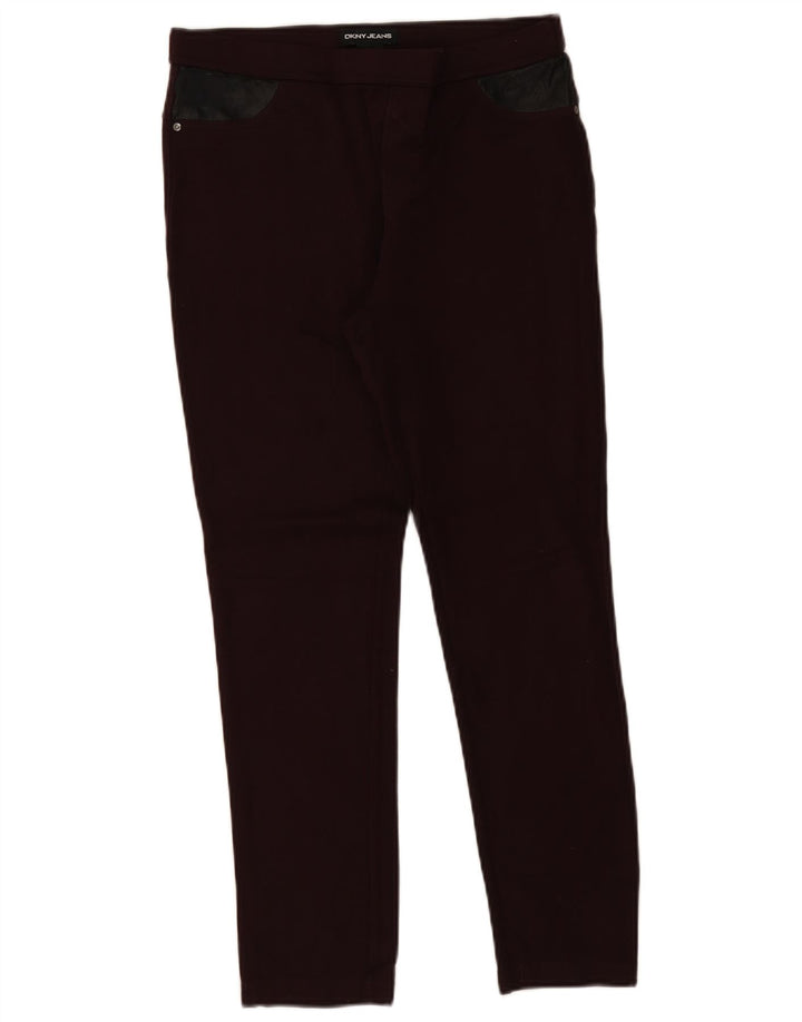 Женские леггинсы Dkny UK 14, средний бордовый вискоза