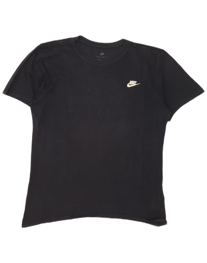 Мужская футболка Nike, большой черный хлопок