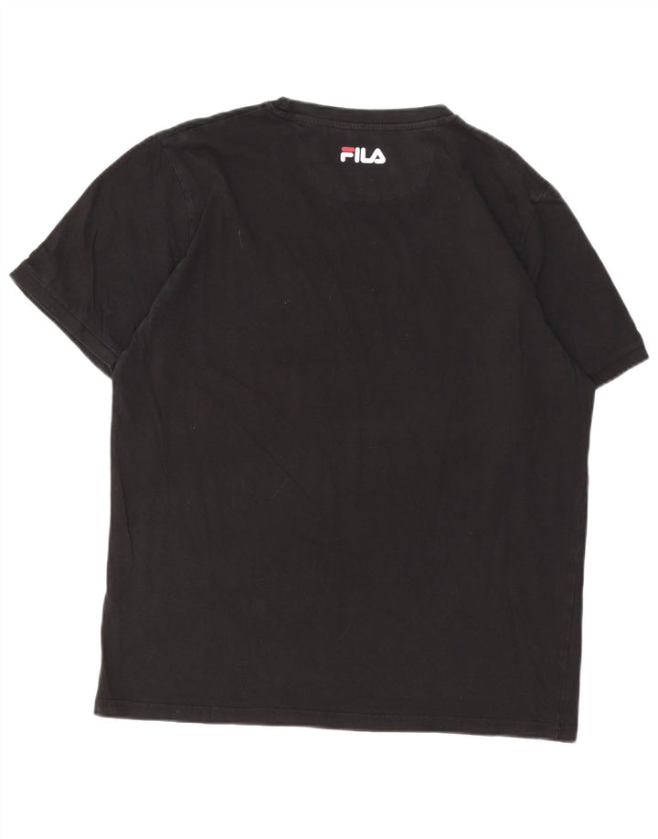 Мужская футболка с рисунком FILA Top XL, черная