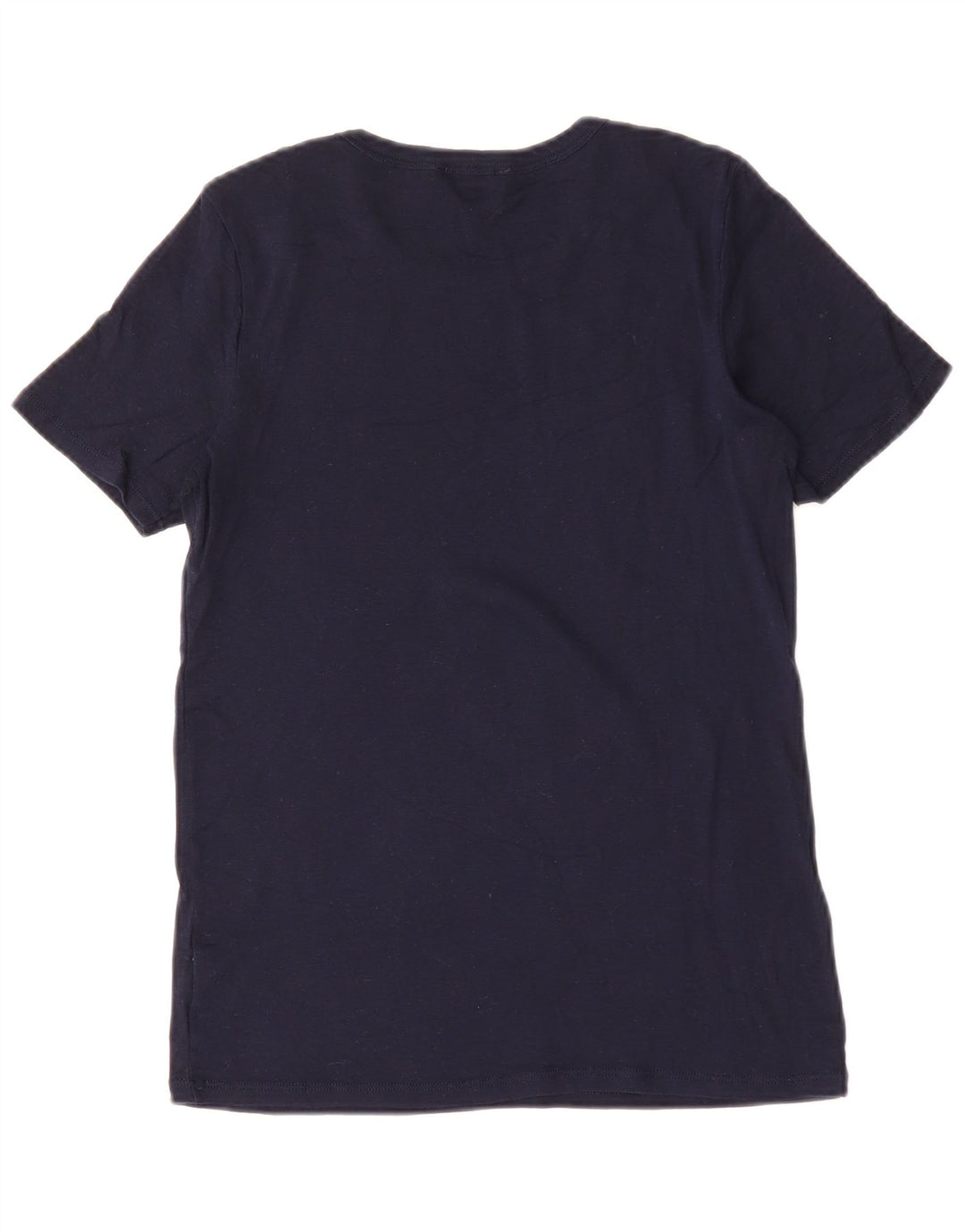 Женская футболка BENETTON Top UK 12 Medium Navy Blue Хлопок