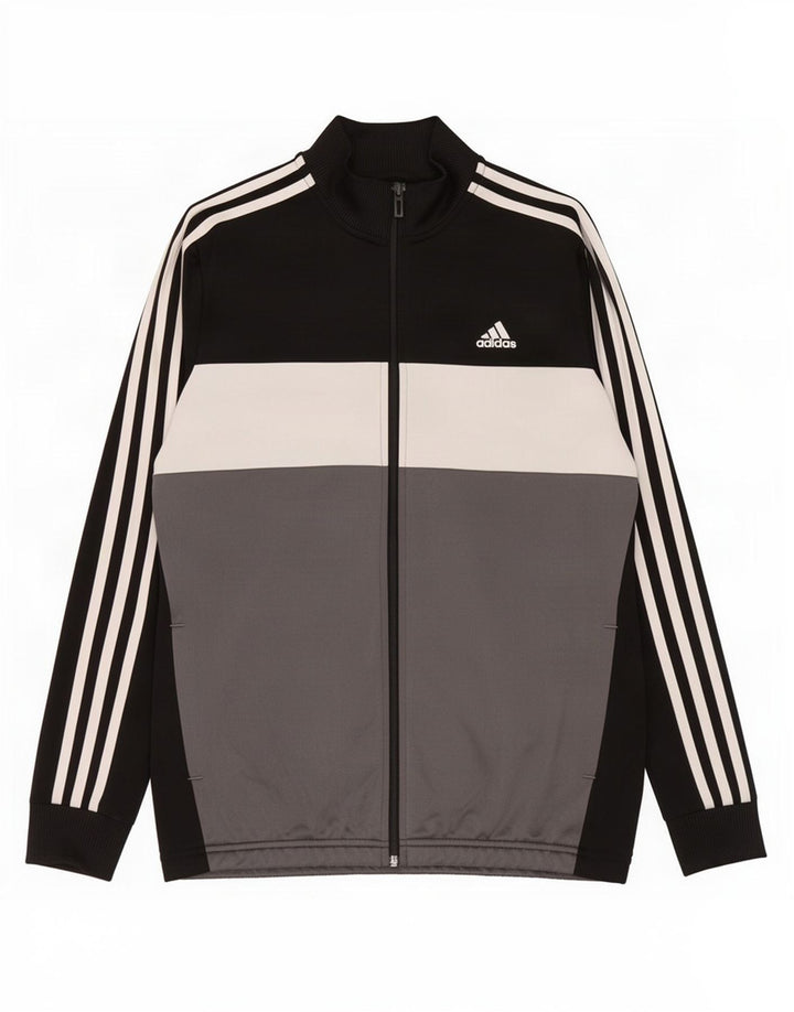 Спортивный костюм Adidas для мальчиков 13–14 лет, черный полиэстер с цветными блоками