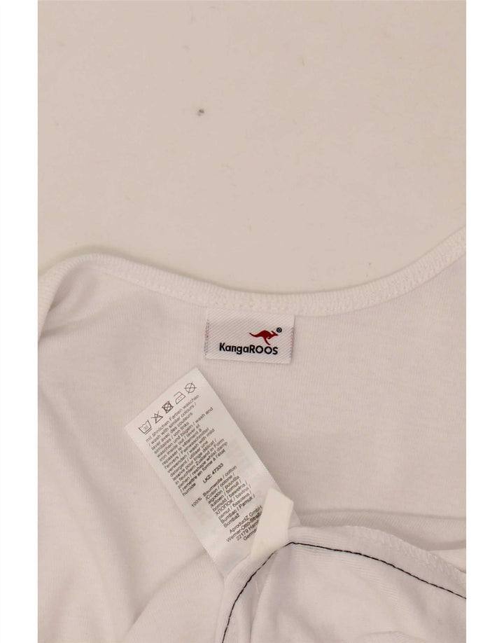 Женский жилет Kangaroos UK 14/16, большой белый хлопок