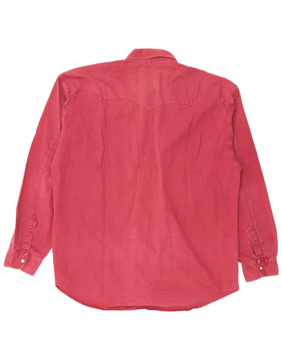 Винтажная мужская рубашка в стиле вестерн XL, бордовый хлопок