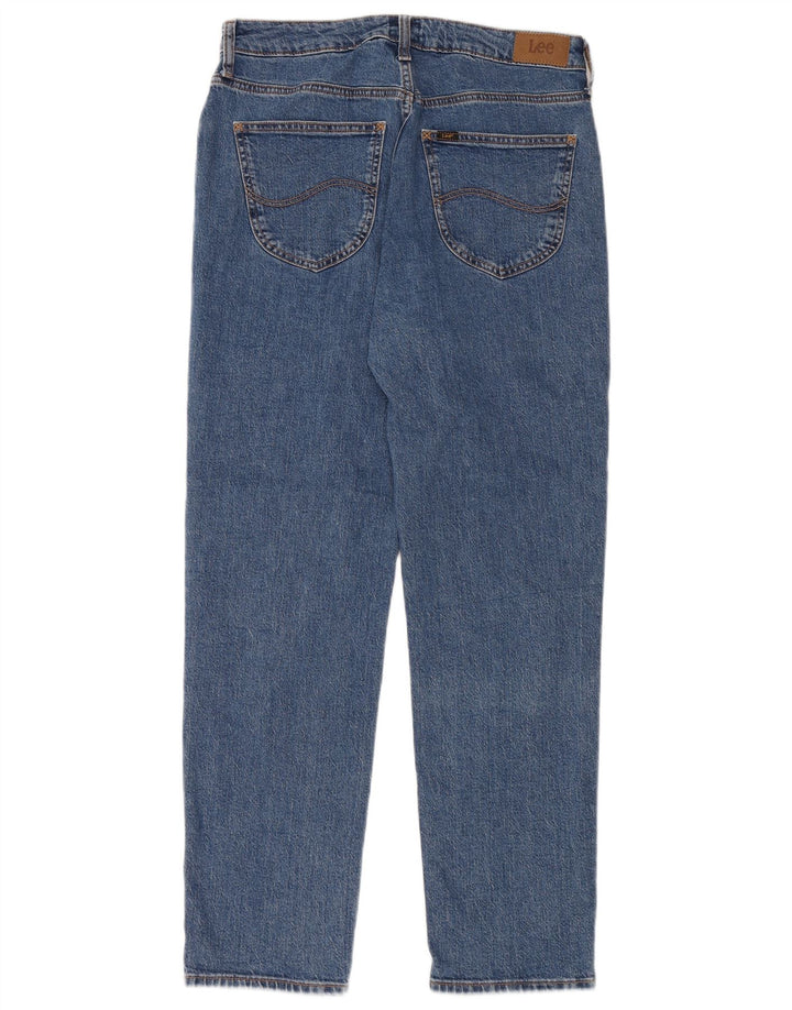 LEE Womens Carol Straight Jeans W32 L30 Blue Cotton