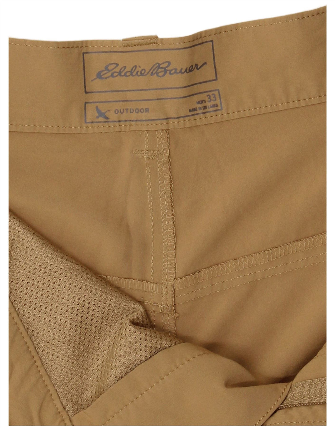 Мужские шорты чинос Eddie Bauer W33, средний бежевый, полиэстер