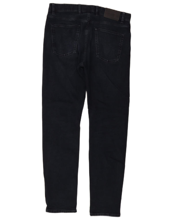 Мужские узкие джинсы Massimo Dutti EU 42, большие W32 L32, темно-синие, хлопок