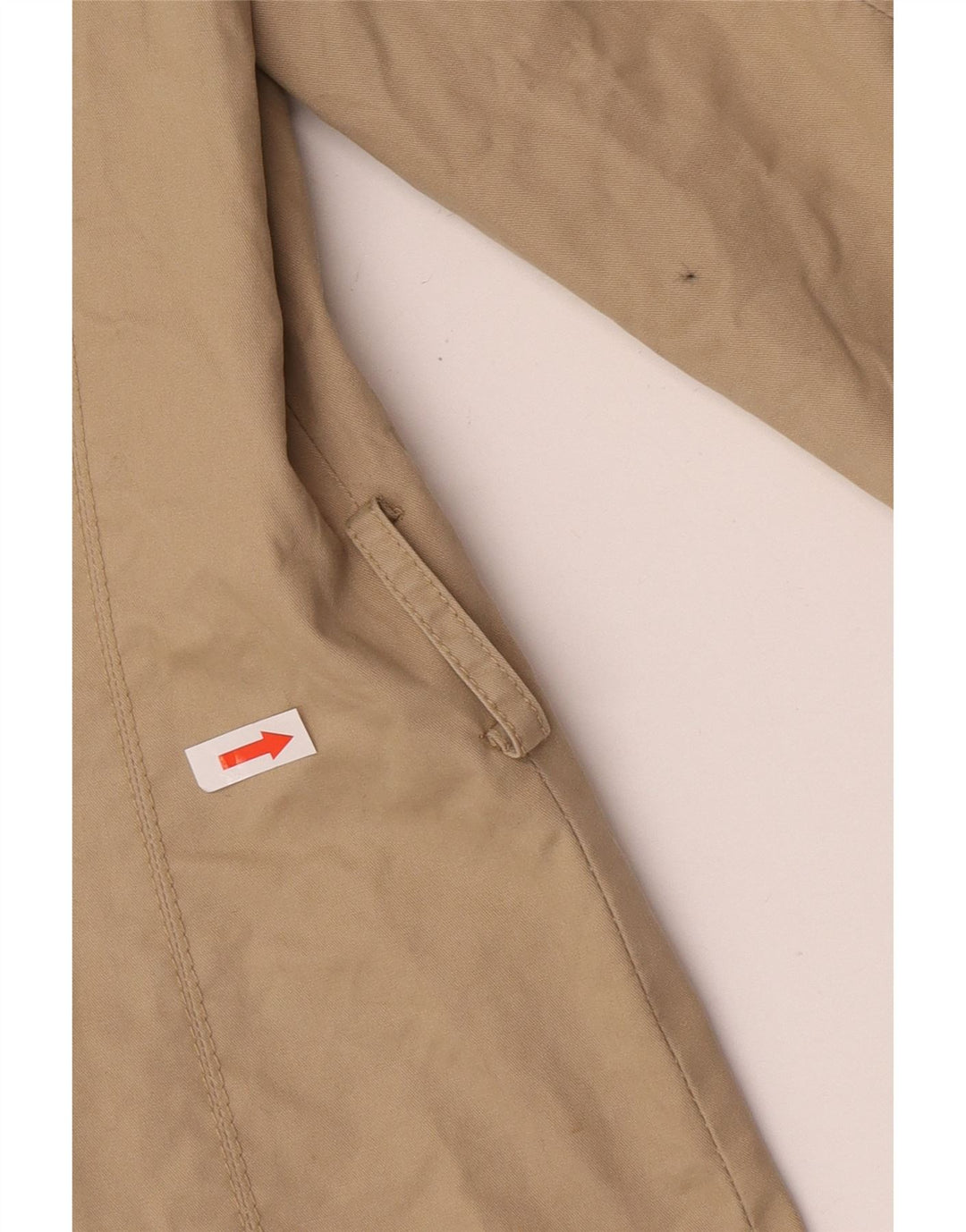 Женский тренч Zara UK 14, средний бежевый, хлопок