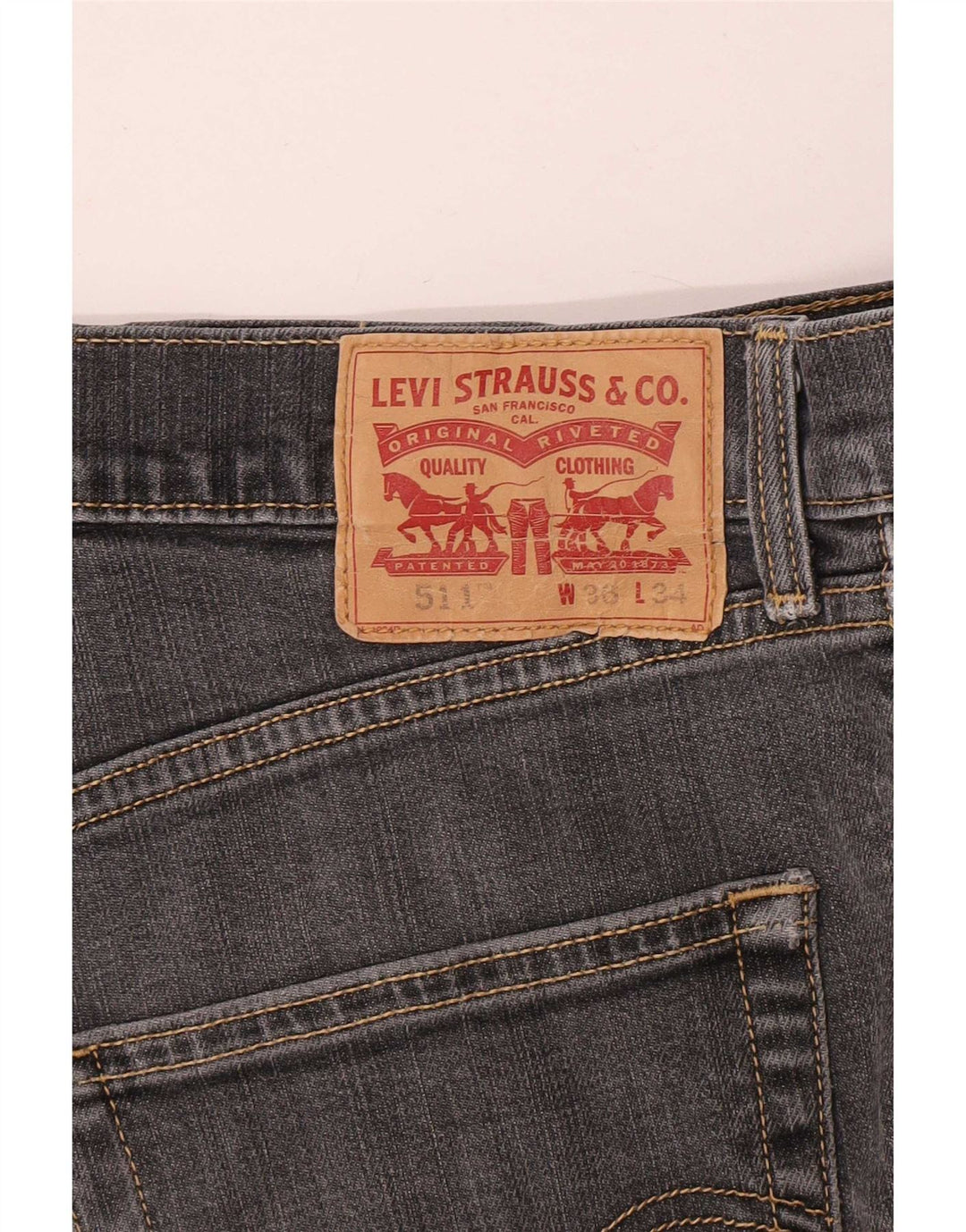 Мужские джинсы Levi's Slim 511 W36 L31 Серые