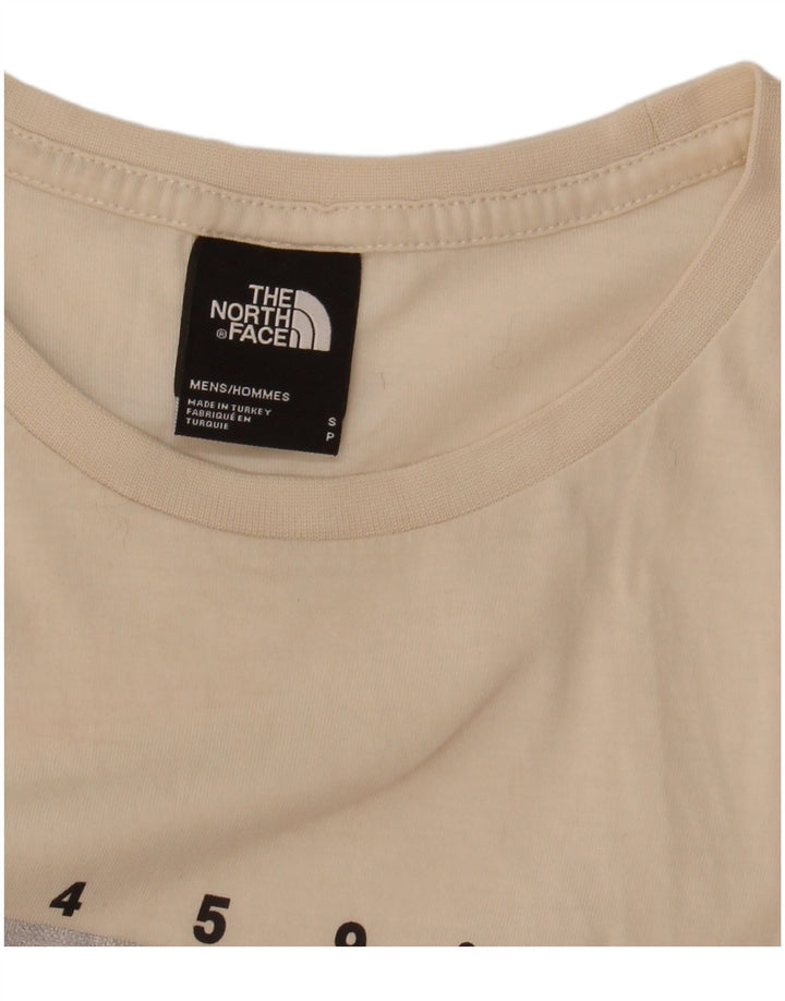 Мужская футболка с рисунком The North Face, маленькая белая