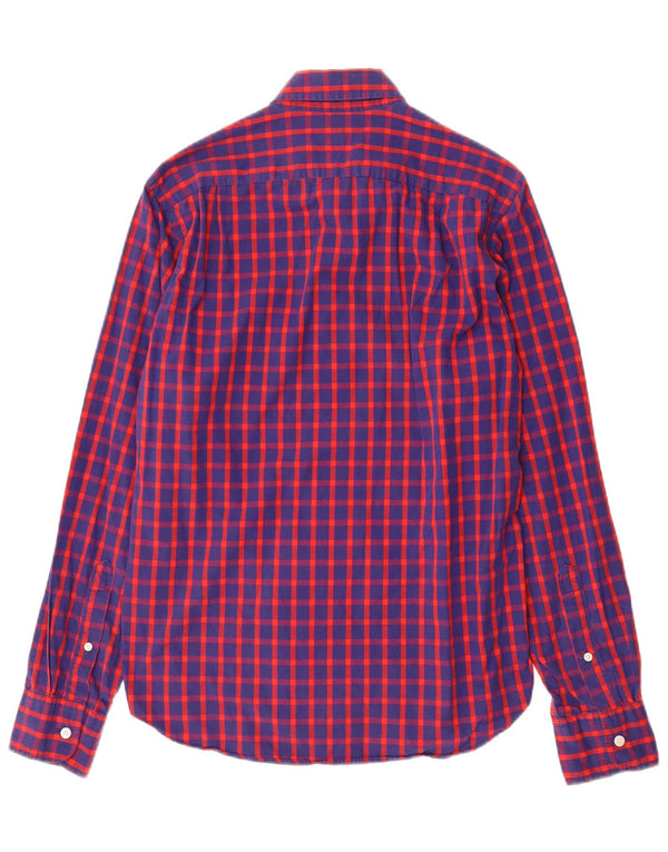 J. Crew Mens Slim Shirt Small Blue Check Cotton
