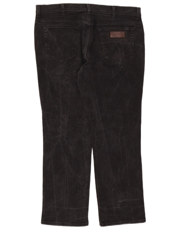 Мужские прямые джинсы Wrangler Texas Stretch W40 L30, черный хлопок