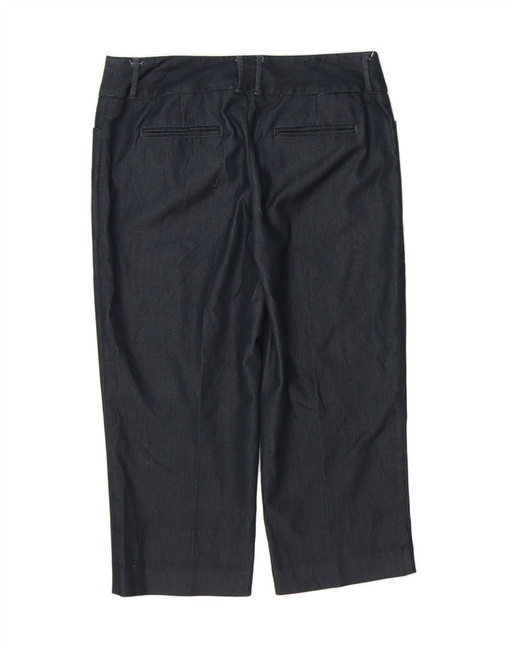 MOSSIMO Womens Straight Capri Trousers US 8 Medium W32 L21 Navy Blue Vintage Mossimo and Second-Hand Mossimo from Messina Hembry 