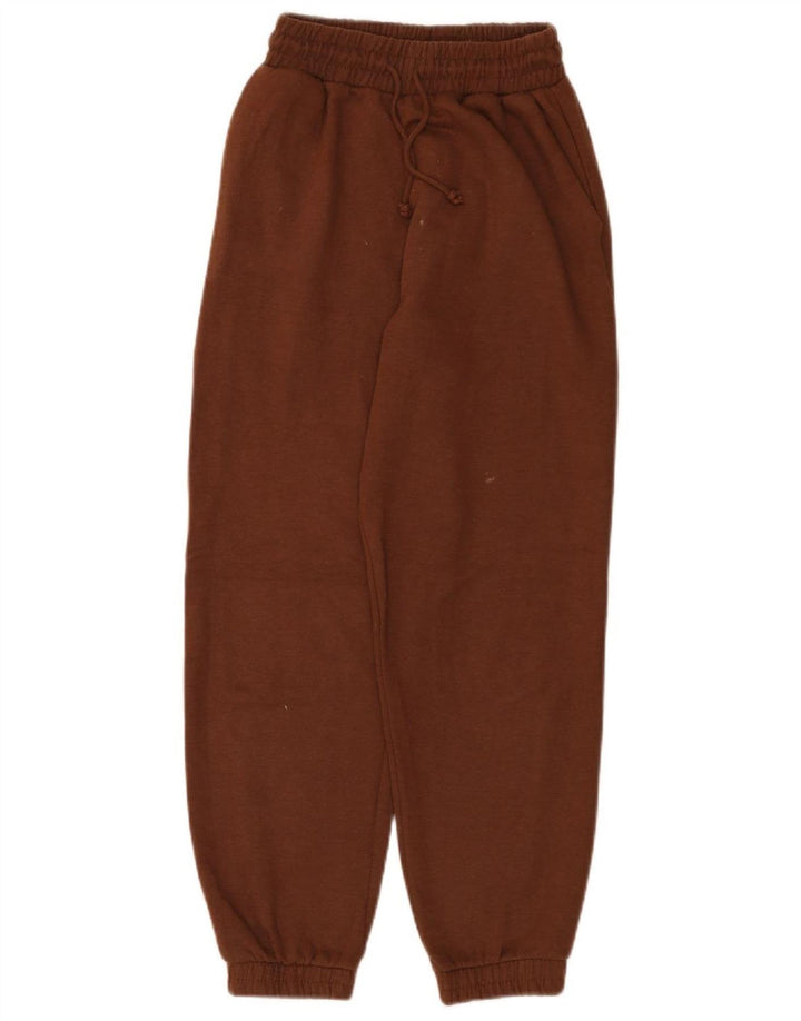 Женские спортивные брюки Zara, джоггеры, Великобритания, 8, маленькие, коричневые, полиэстер
