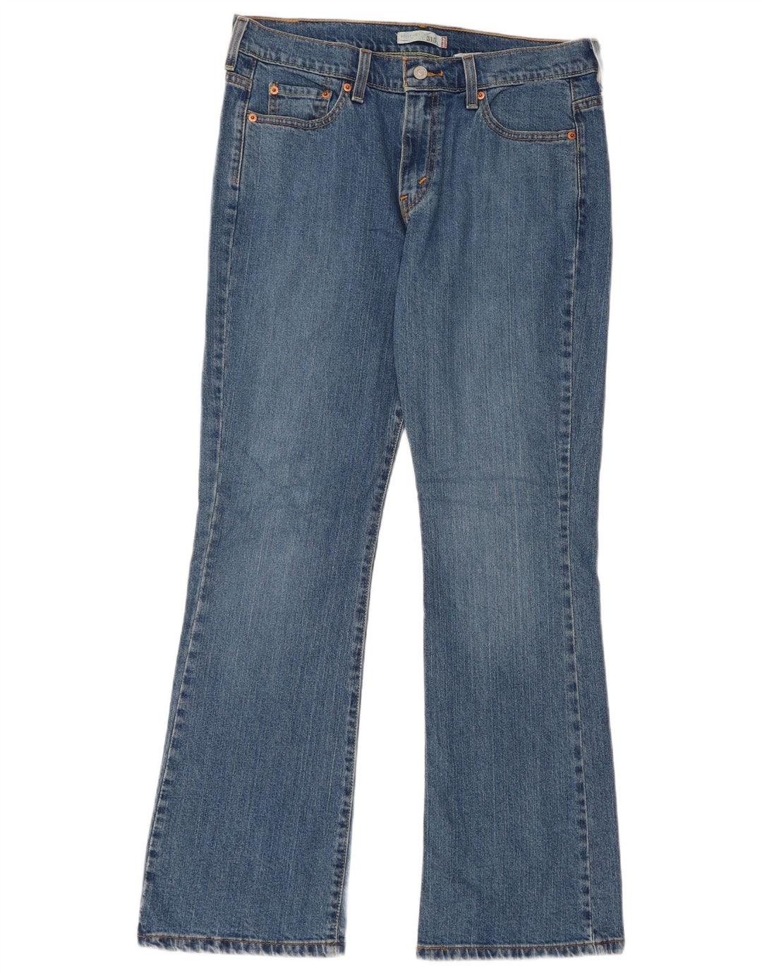 Женские джинсы Levi's 515 Bootcut, размер США 12, большие размеры W34 L32, синий хлопок