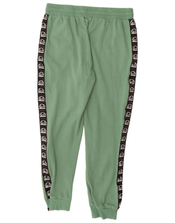 ELLESSE Womens Tracksuit Trousers Joggers UK 18 XL  Green Colourblock