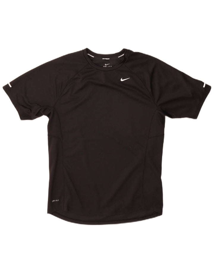 Мужская футболка Nike Dri Fit, средний черный полиэстер