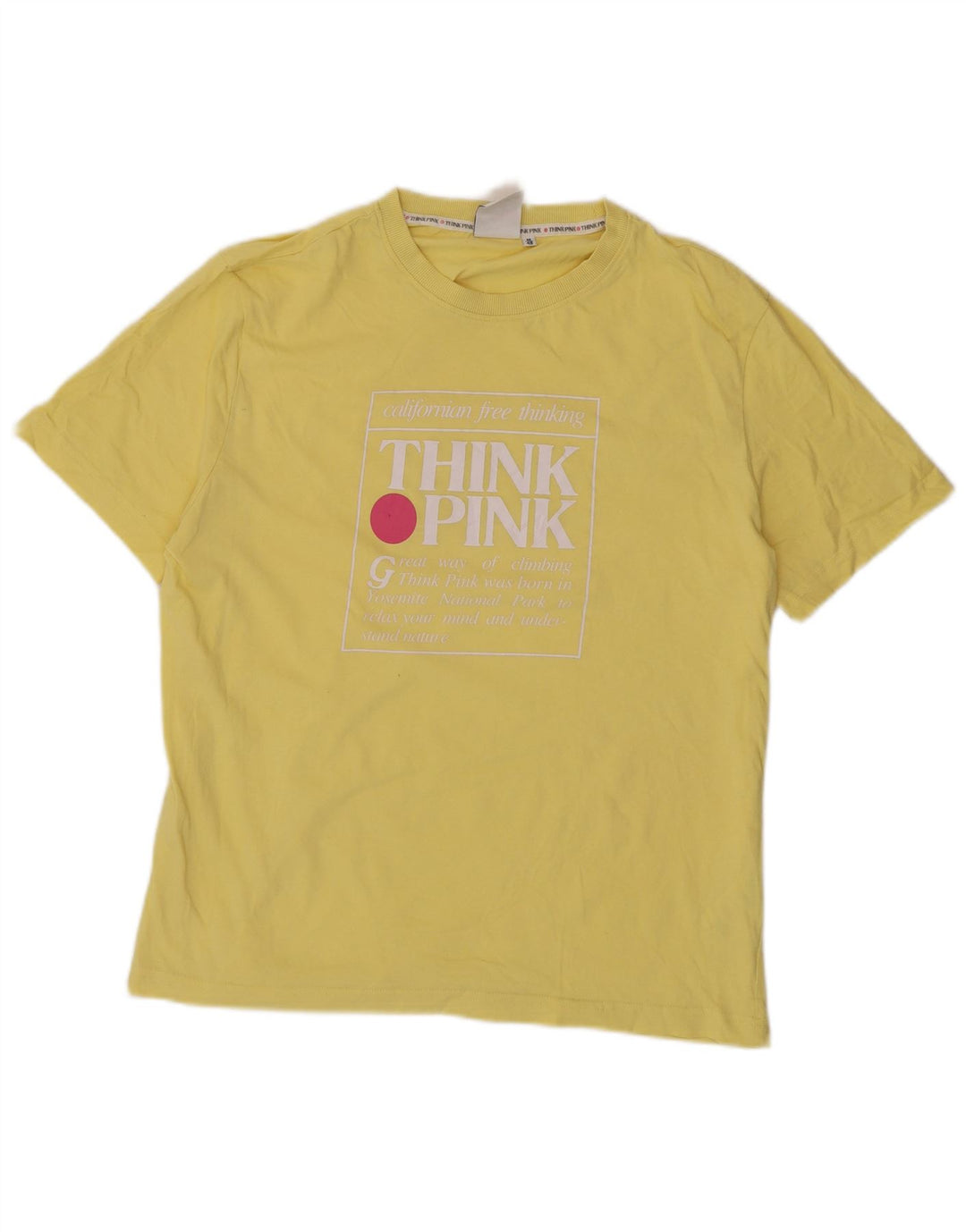 Мужская футболка Think Pink с рисунком Top IT 48, средний желтый хлопок