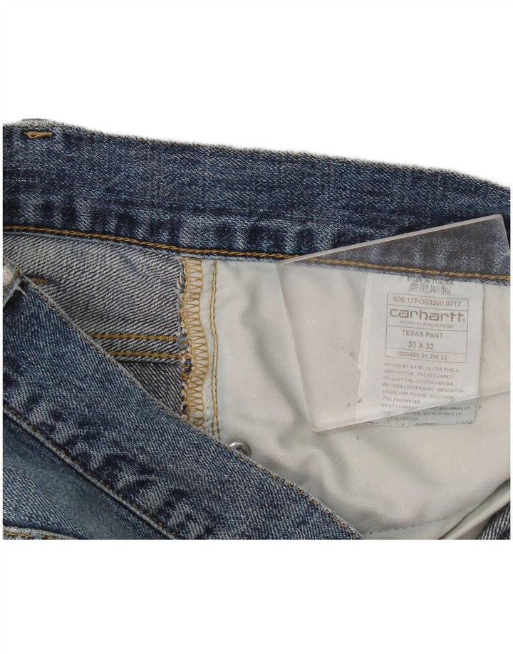 Женские узкие джинсы Carhartt Texas с потертостями W30 L32, синий хлопок