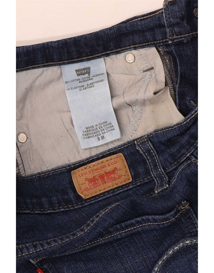 Женские джинсы Levi's 524 с низкой талией Bootcut США 5, средний W30 L32, синий хлопок