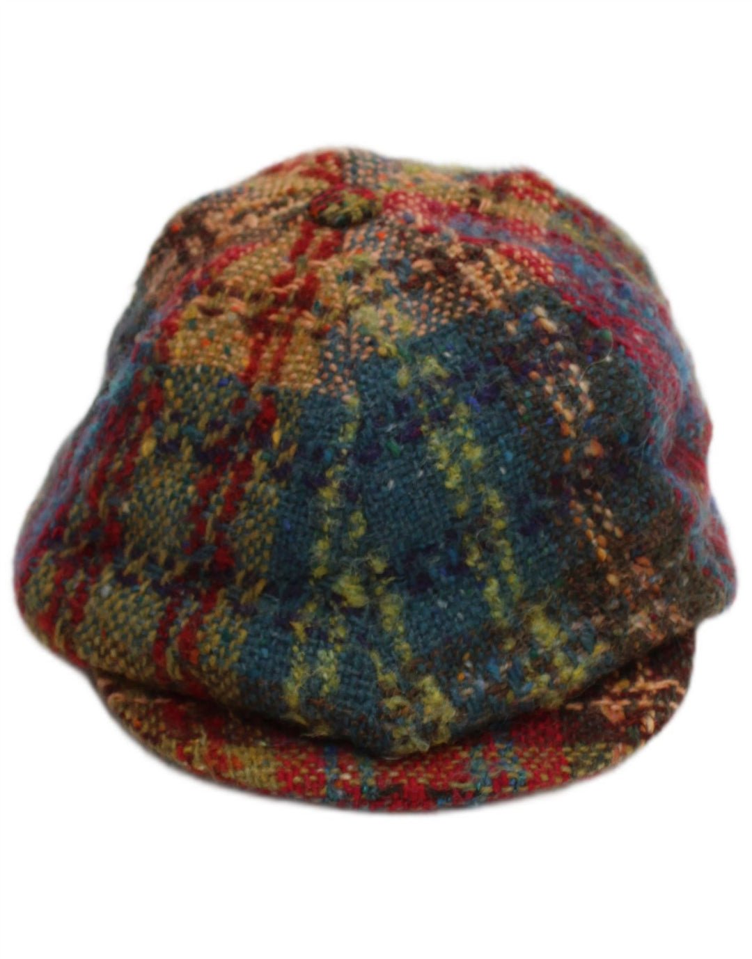 Hanna Hats Мужская плоская кепка Маленькая разноцветная клетчатая новая шерстяная классическая кепка