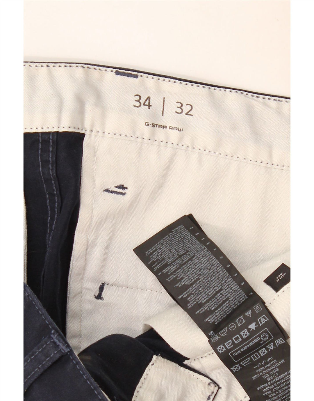 Мужские узкие брюки-чиносы G-STAR W34 L32, темно-синие, хлопковые