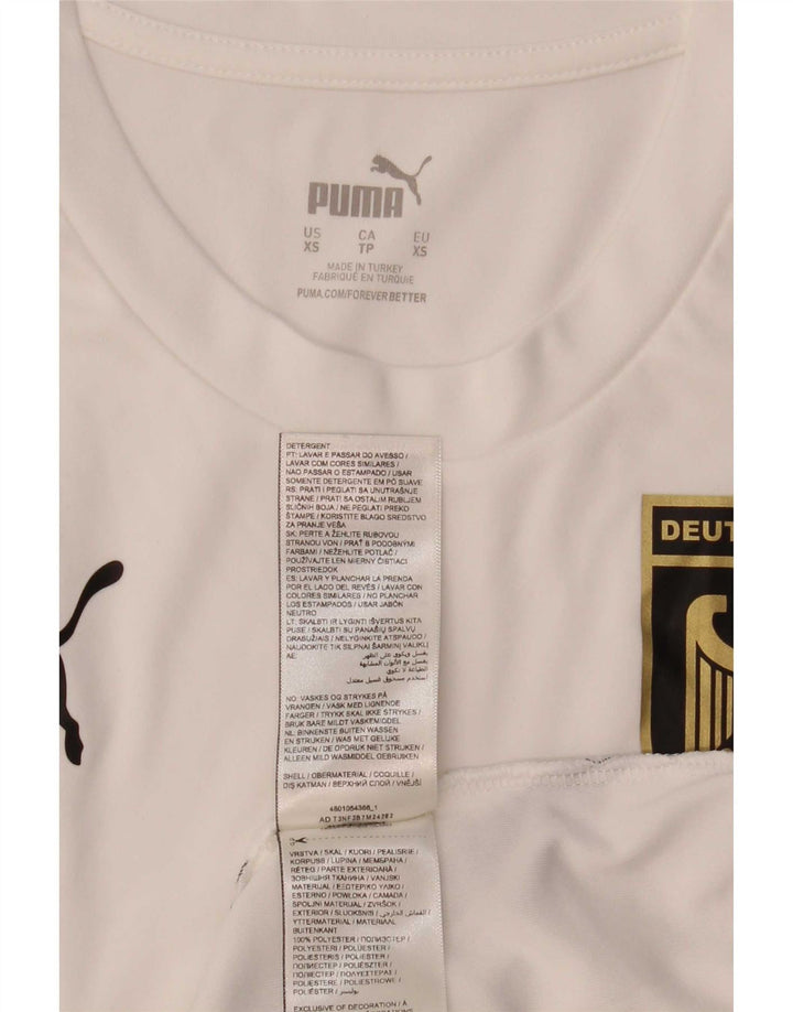 Мужская футболка с рисунком Puma Deutshland Top XS, белый полиэстер