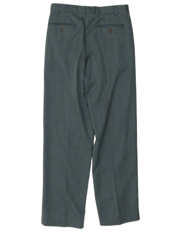 Мужские костюмные брюки Byblos IT 48 Medium W31 L31 Зеленая шерсть
