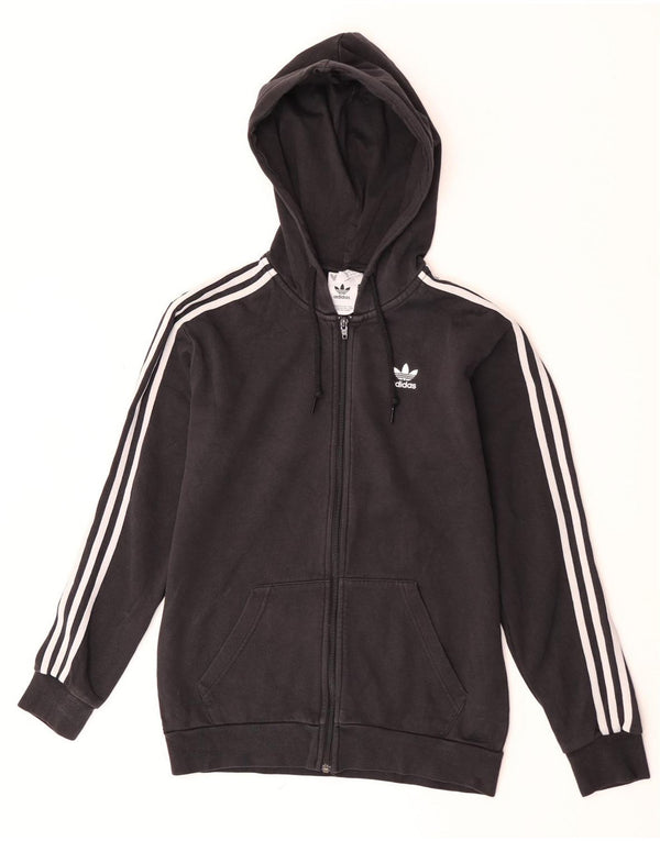 Мужской свитер с капюшоном на молнии Adidas XS, черный хлопок
