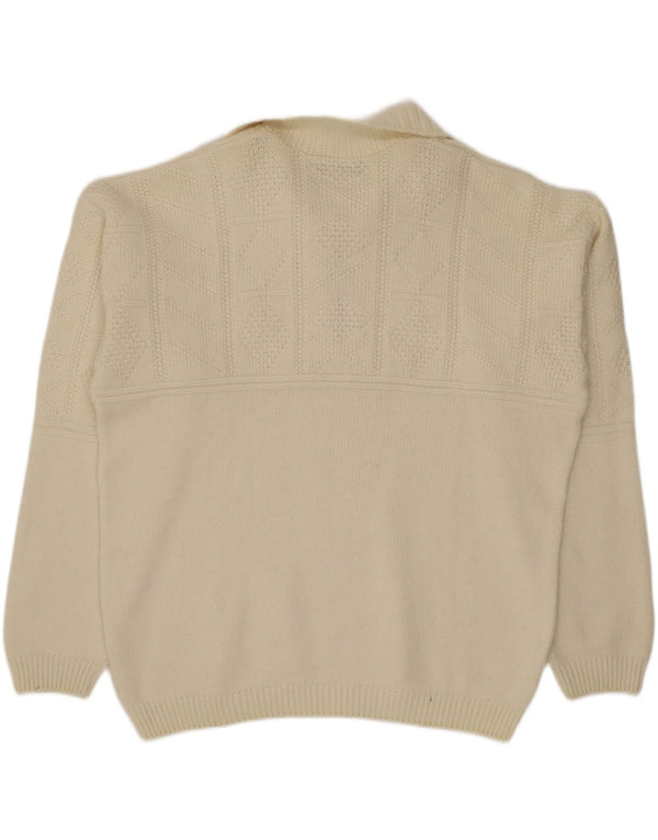 Мужской свитер с воротником на молнии Daniel Hechter XL Off White