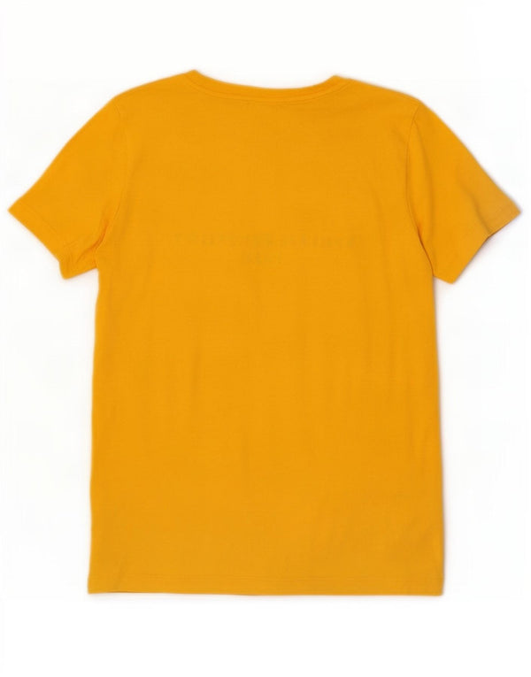 Женская футболка с рисунком Tommy Hilfiger Top UK 6 XS Желтый хлопок
