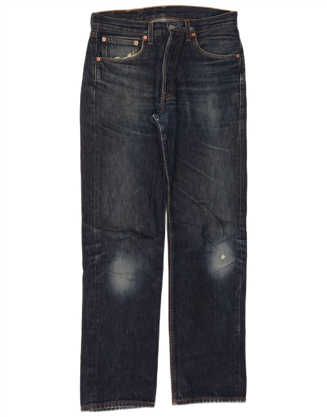 Женские прямые джинсы Levi's 501 W31 L32 Темно-синие