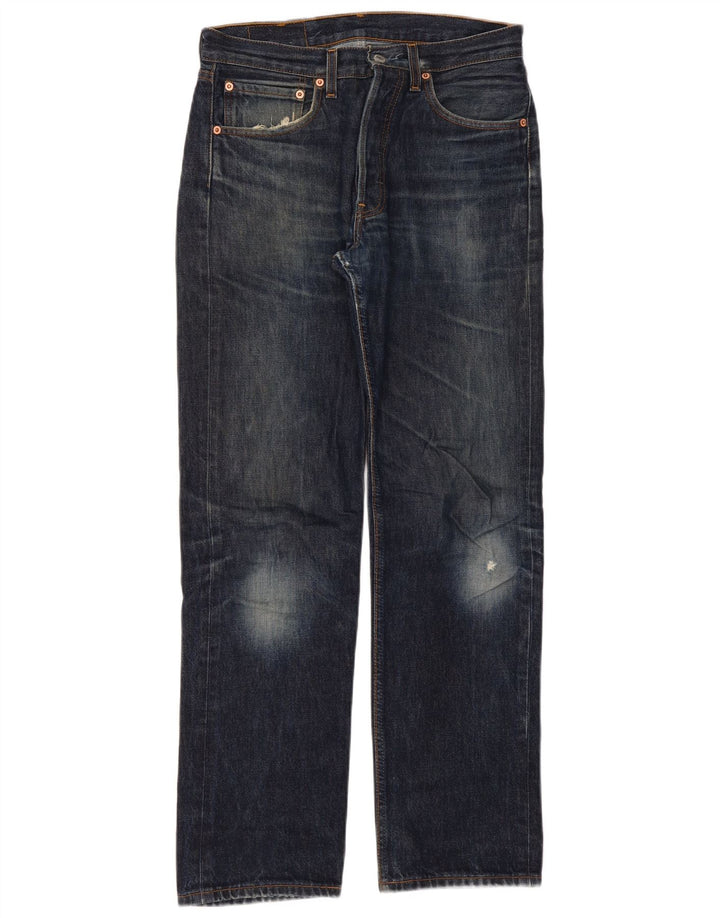 Женские прямые джинсы Levi's 501 W31 L32 Темно-синие