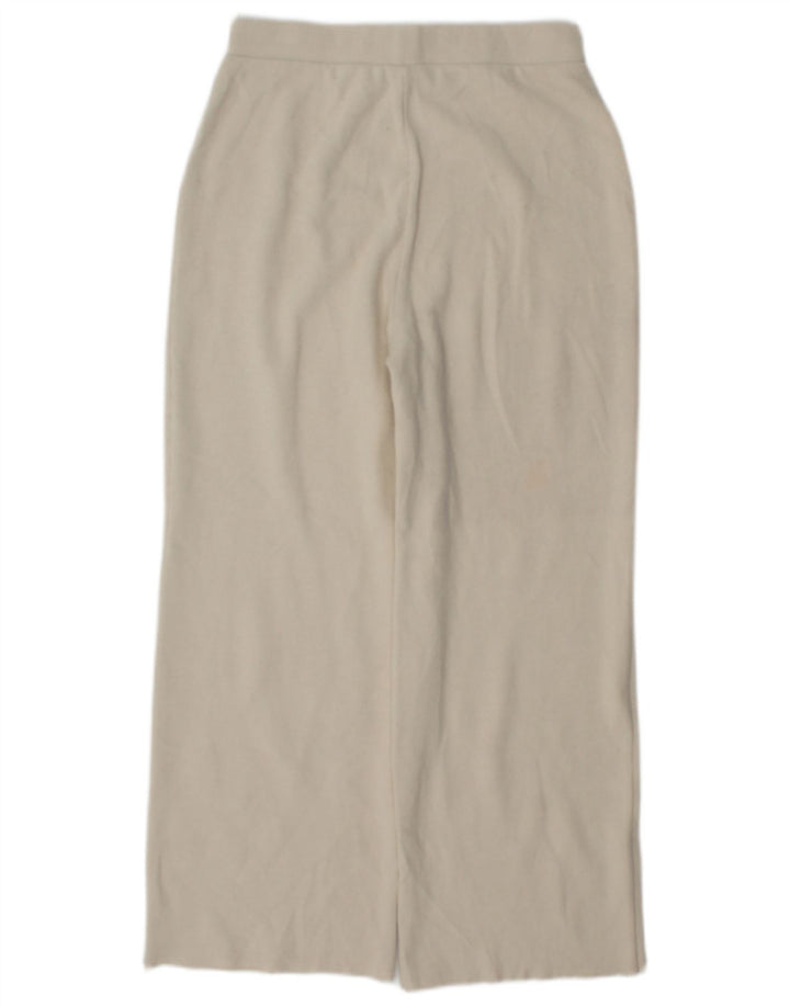 Женские трикотажные спортивные брюки Zara UK 10, маленькие, белого цвета