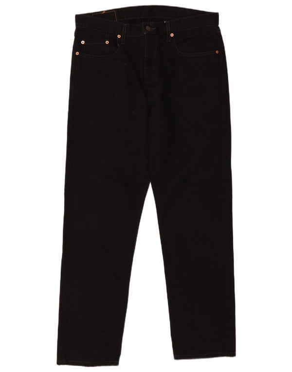 Мужские прямые джинсы Levi's 615 W36 L30, черный хлопок