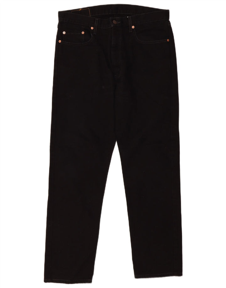 Мужские прямые джинсы Levi's 615 W36 L30, черный хлопок