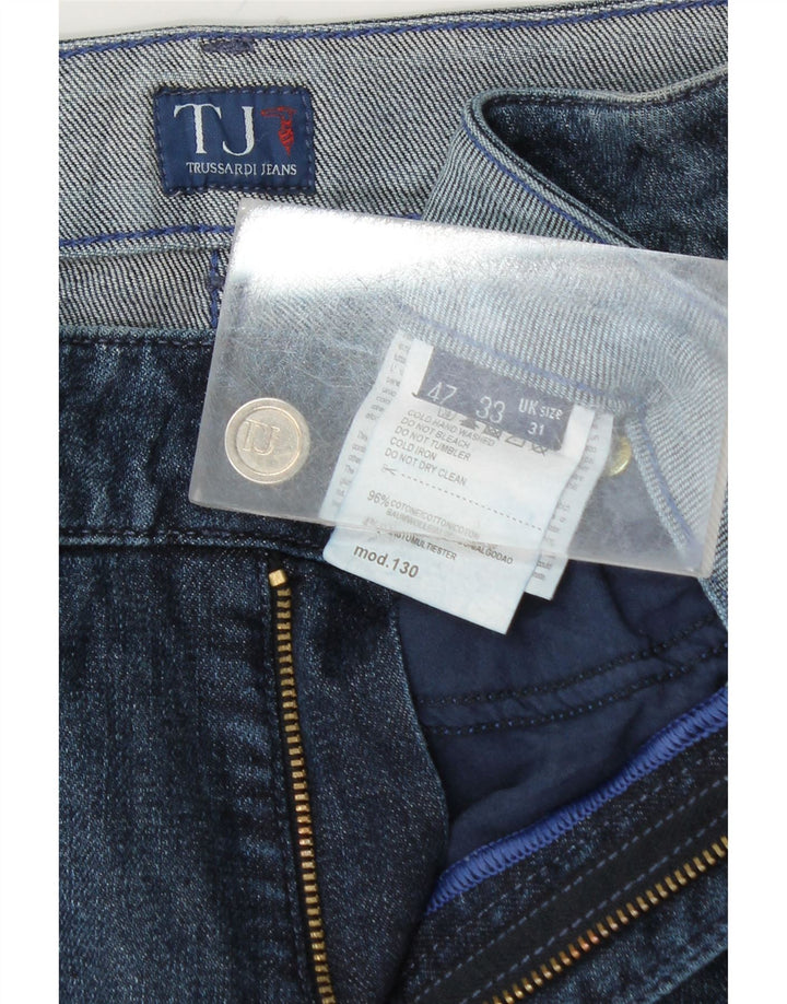 TRUSSARDI Женские прямые джинсы W31 L33 Темно-синий хлопок