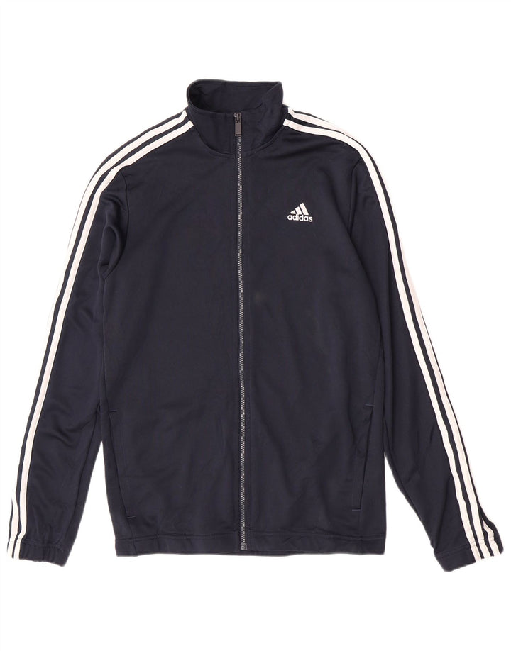 Мужской спортивный костюм Adidas, верхняя куртка, средний темно-синий, полиэстер