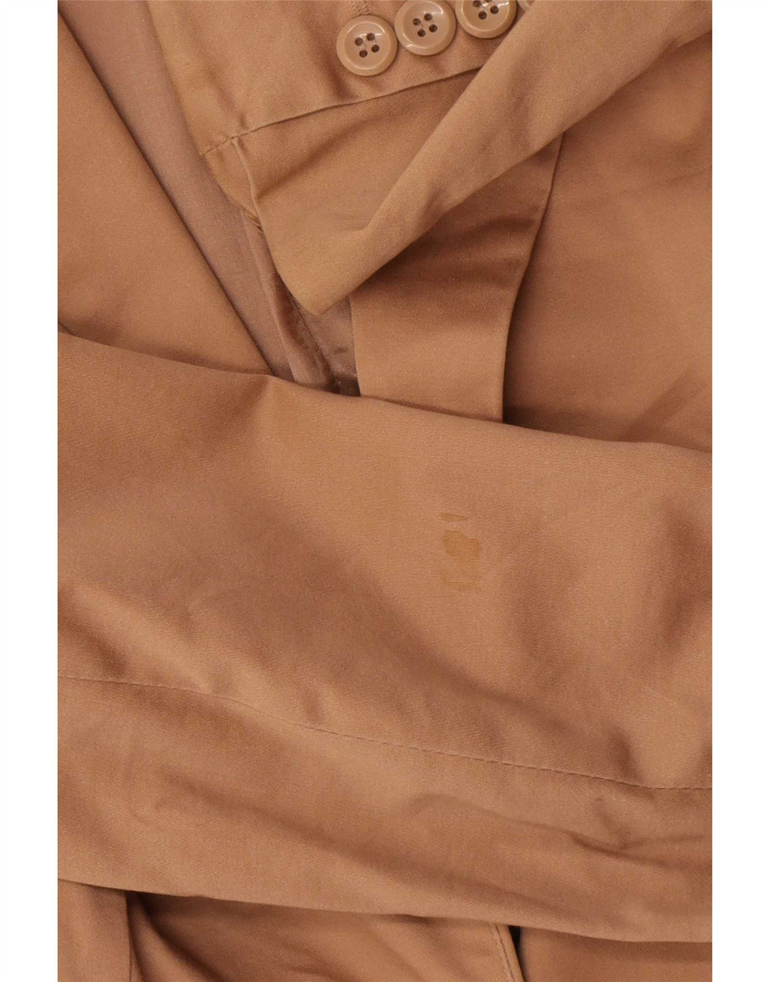 Женский пиджак на 1 пуговице Zara EU 38, маленький коричневый хлопок