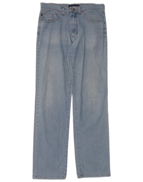 Мужские прямые джинсы TRUSSARDI 380 IT 49 Medium W33 L35 Синий хлопок