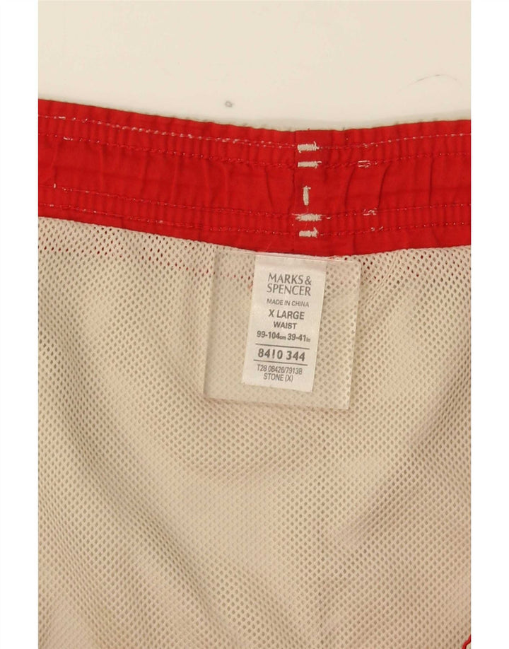Мужские шорты для плавания Marks & Spencer XL, бежевый, полиэстер
