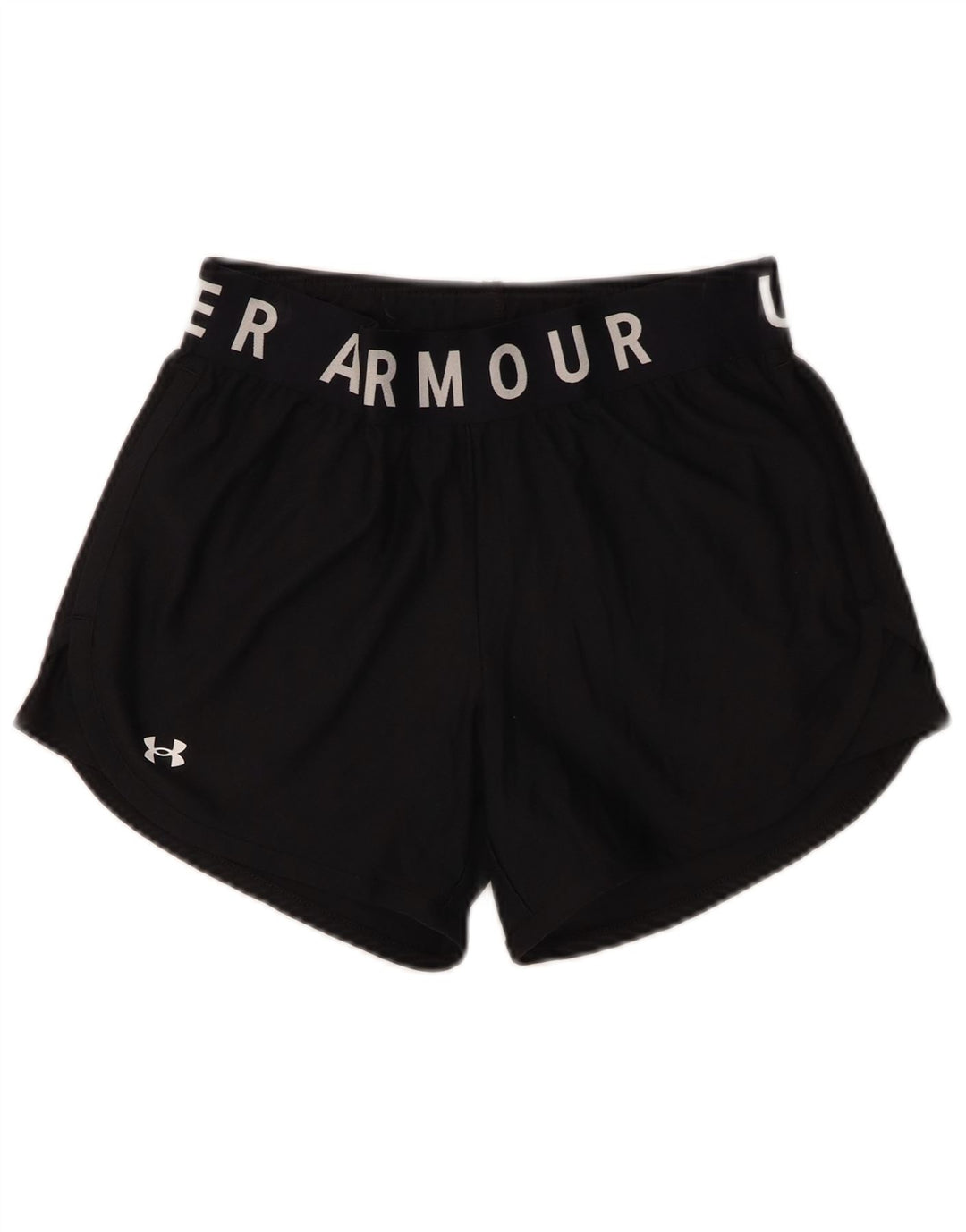 Женские спортивные шорты с графическим рисунком Under Armour UK 10, маленькие черные из полиэстера